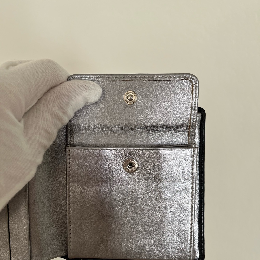 Chanel Mademoiselle black lamb skin quilted wallet - Picture 14 of 15